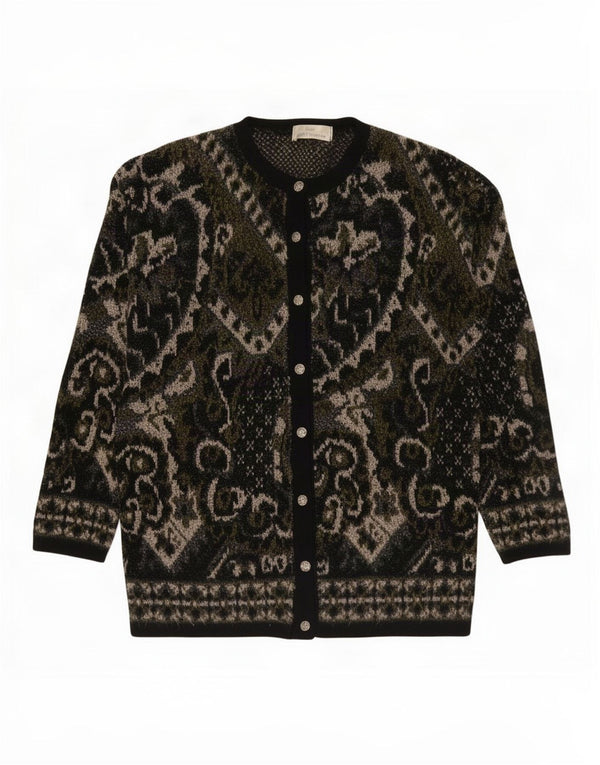 Maglione cardigan Marks & Spencer da donna St. Michael UK 12 medio cachi