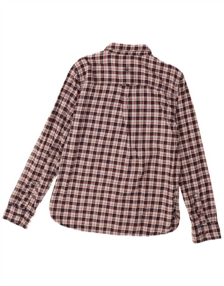 FAT FACE Camicia da uomo in flanella di cotone a quadri multicolore grande