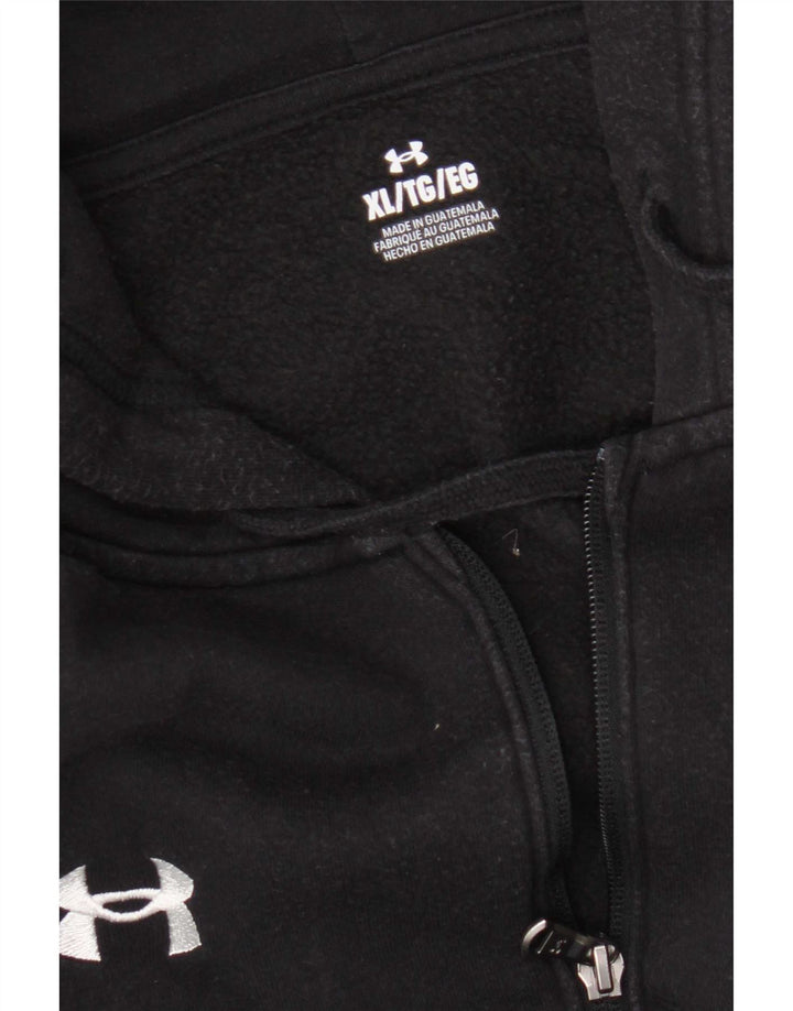 Felpa con cappuccio e zip da uomo Under Armour XL nera