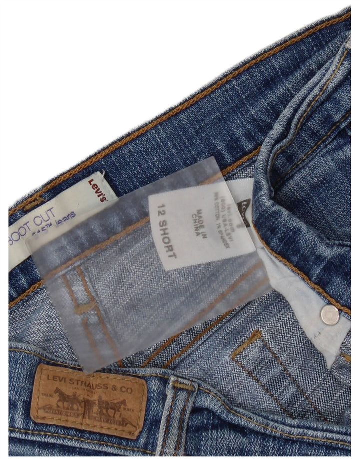 Levi's Donna 515 Bootcut Jeans US 12 Large W32 L29 Cotone Blu