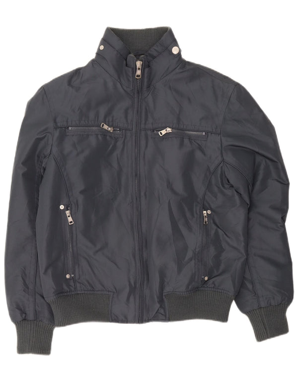 Giubbotto bomber da uomo vintage UK 38 Poliestere grigio medio