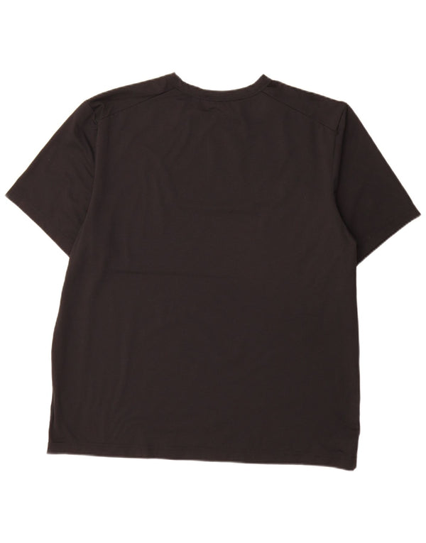 T-shirt Nike Dri Fit da uomo, grande, in poliestere nero