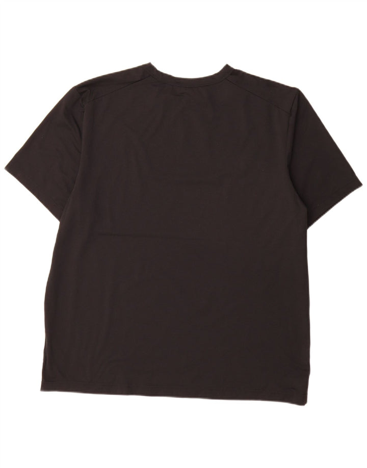 T-shirt Nike Dri Fit da uomo, grande, in poliestere nero