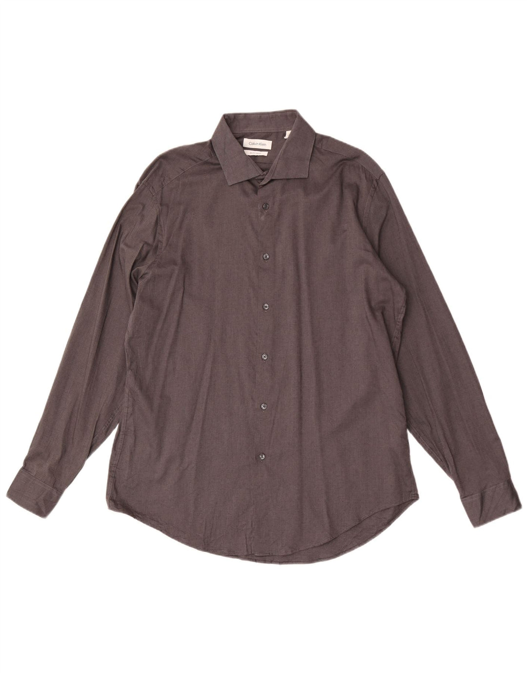 Camicia slim fit da uomo Calvin Klein taglia 17 XL grigio chiazzato