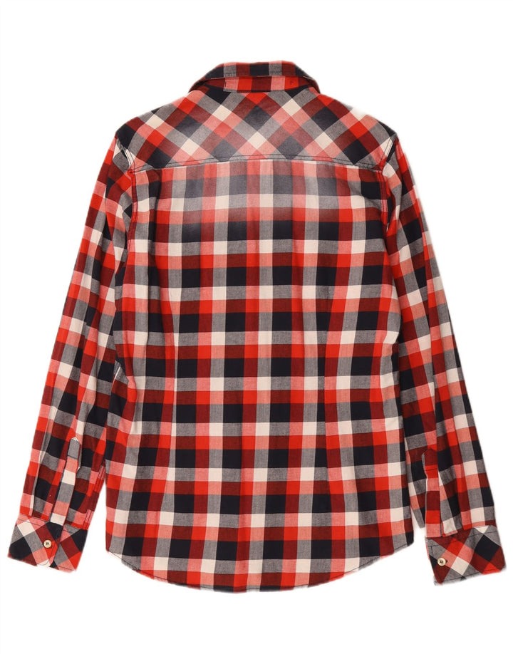 Camicia in flanella da uomo Scotch & Soda Amsterdam Couture in cotone a quadri rosso medio