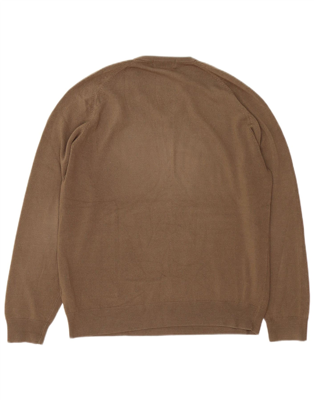Maglione da uomo con scollo a V blu Harbour Marks & Spencer marrone medio