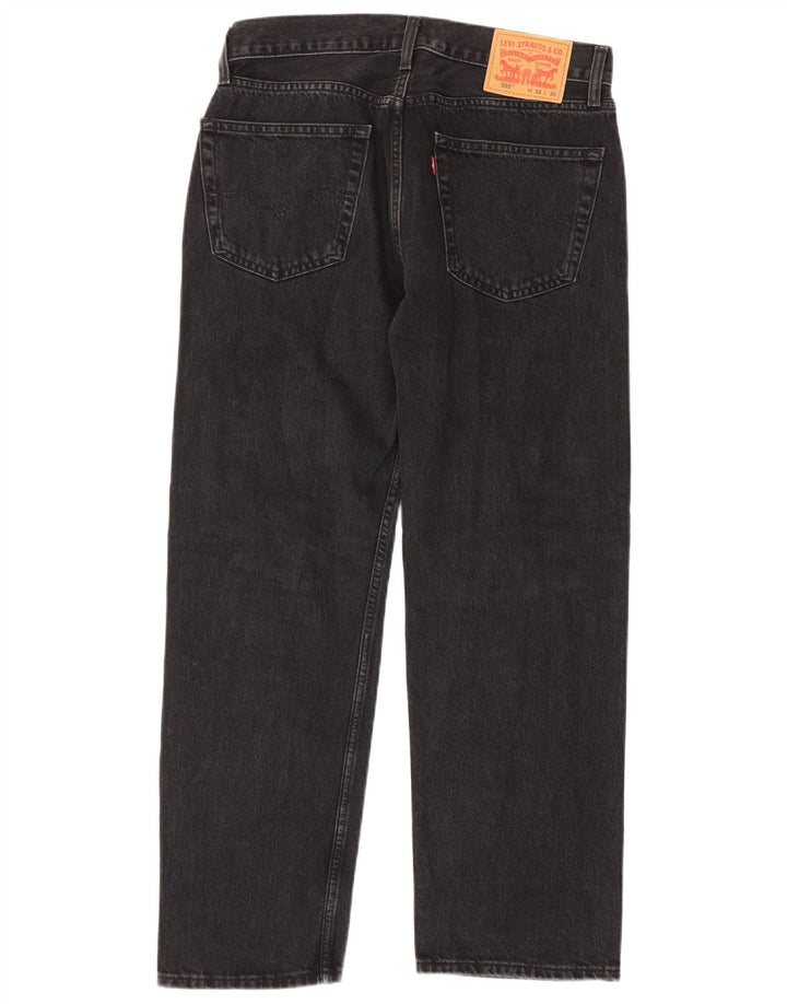 Levi's Uomo 555 Jeans dritti W32 L30 Cotone Nero
