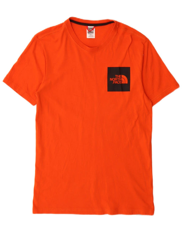 T-shirt grafica da uomo The North Face Top Small in cotone arancione