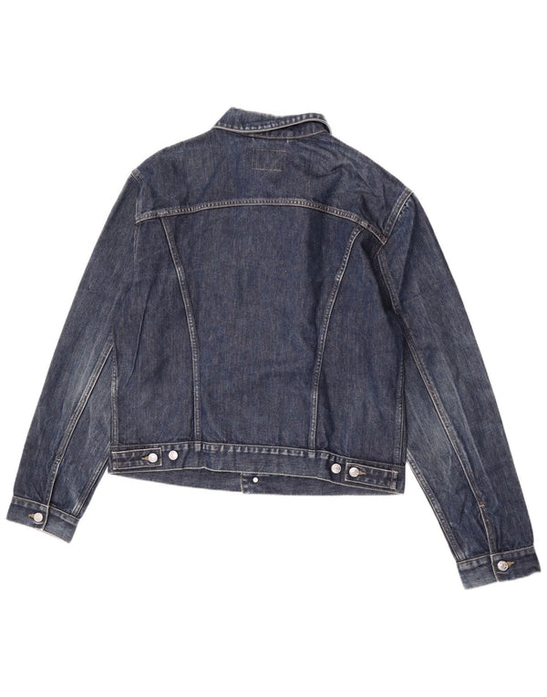 Giacca in denim corta da donna Rifle UK 20 2XL cotone blu navy