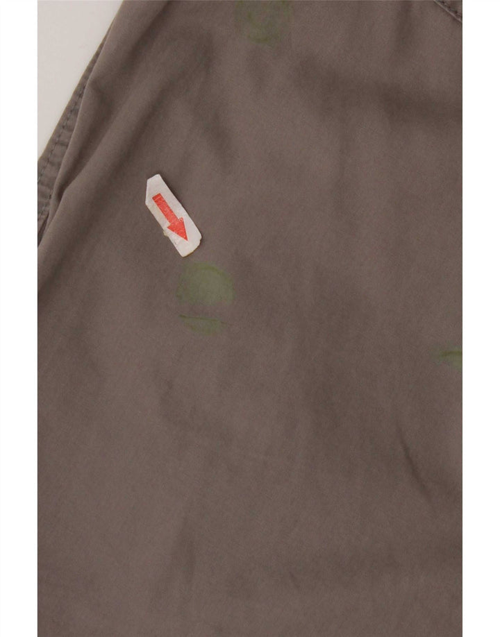 Pantaloncini chino da donna Eddie Bauer US 12 Large W34 cotone grigio