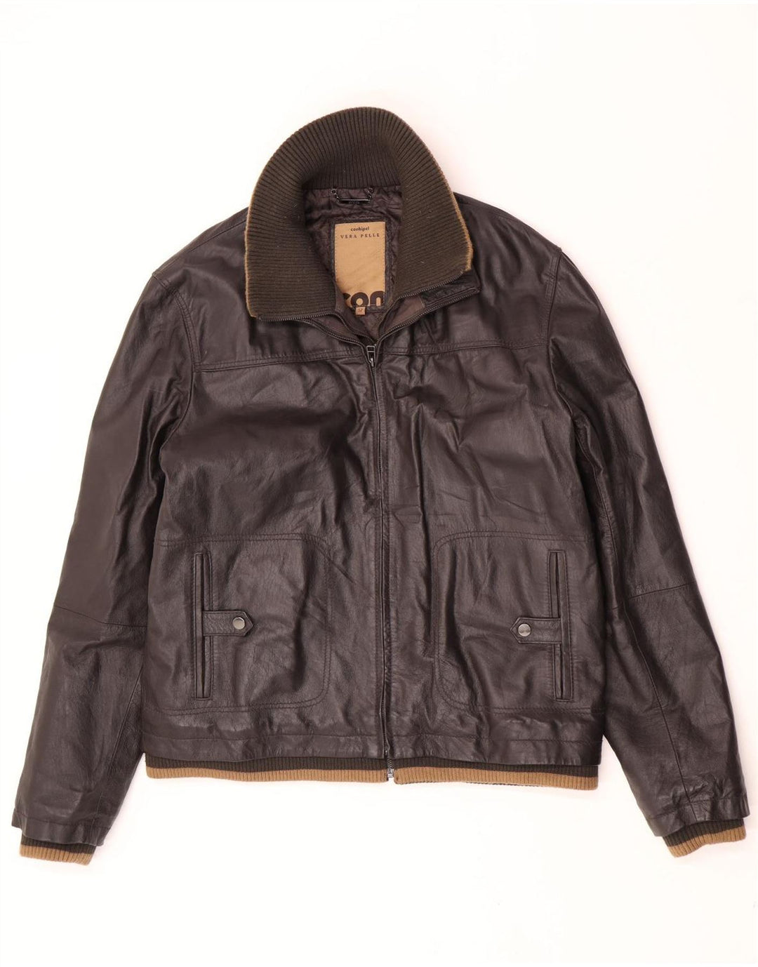 Giubbotto Pelle Uomo Conbipel IT 52 XL Pelle Marrone