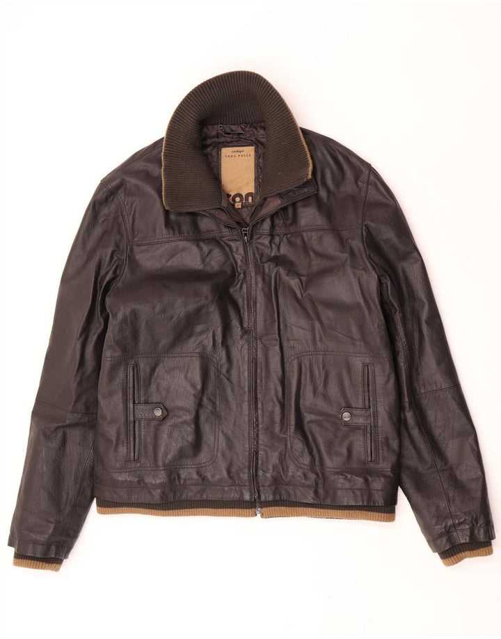 Giubbotto Pelle Uomo Conbipel IT 52 XL Pelle Marrone