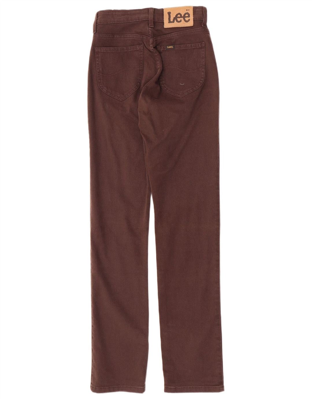 Jeans dritti da donna Lee W27 L31 cotone marrone