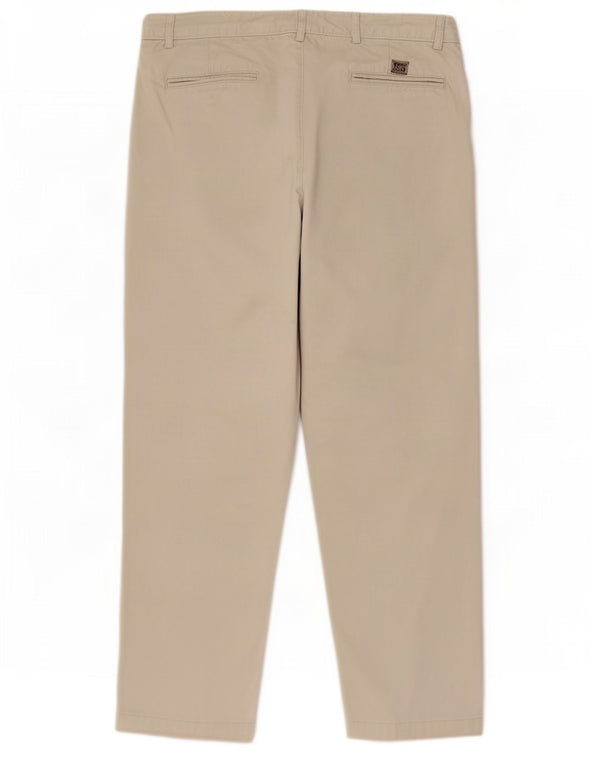 Pantaloni chino con pegging da uomo Gant W42 L32 in cotone beige