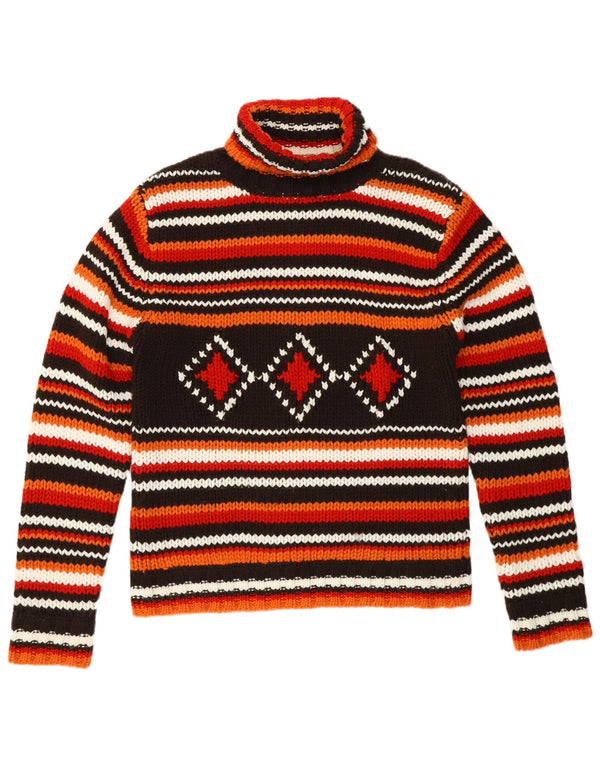 COLORS OF THE WORLD Maglione maglione a collo alto da donna UK 18 XL Arancione