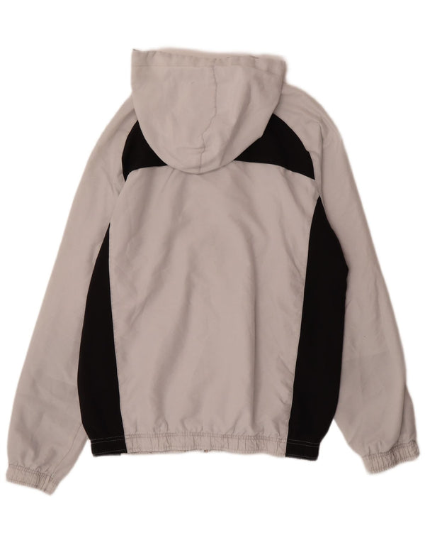 Giacca sportiva da uomo con cappuccio grafico Puma, color grigio medio