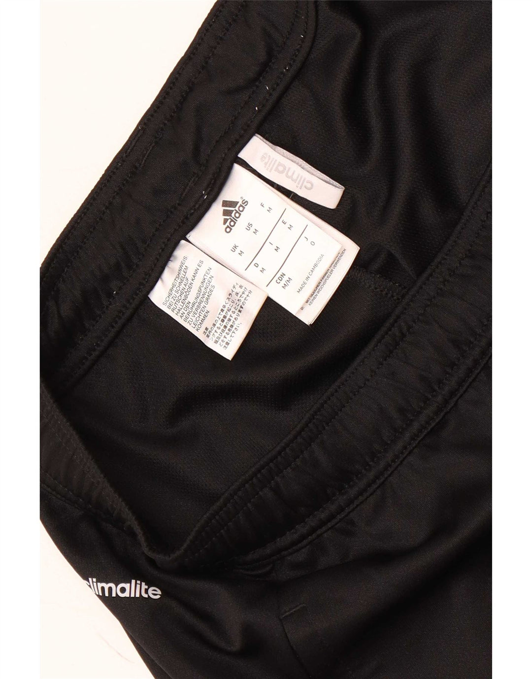 Pantaloncini sportivi Adidas Climalite da uomo medio poliestere nero