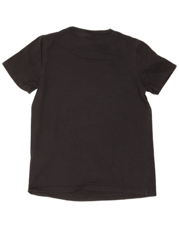 T-shirt grafica da donna Adidas Top UK 10 piccola in cotone nero