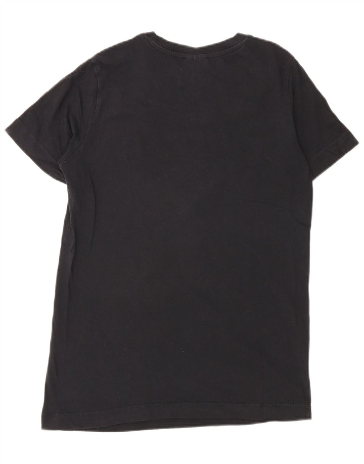 T-shirt grafica da donna Champion Top piccola in cotone nero