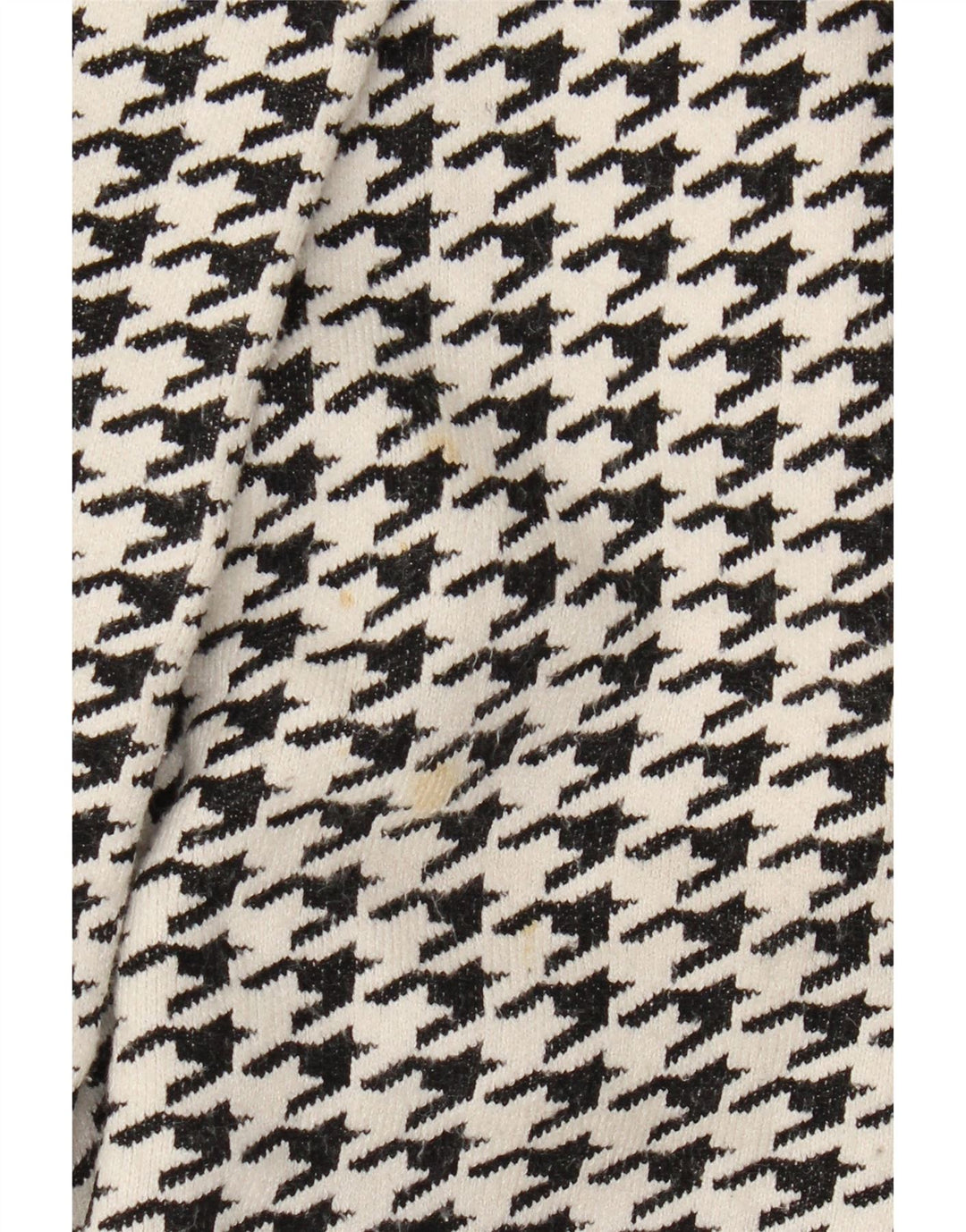 Soprabito oversize da donna Zara UK 10 piccolo in viscosa pied de poule nera