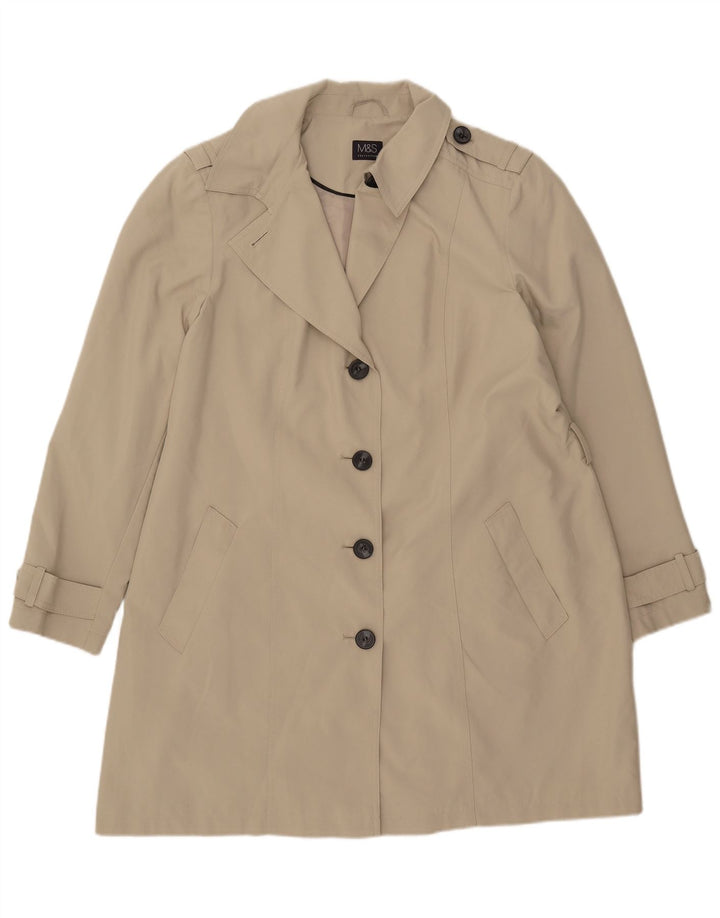 Trench da donna Marks & Spencer UK 20 2XL Poliestere beige