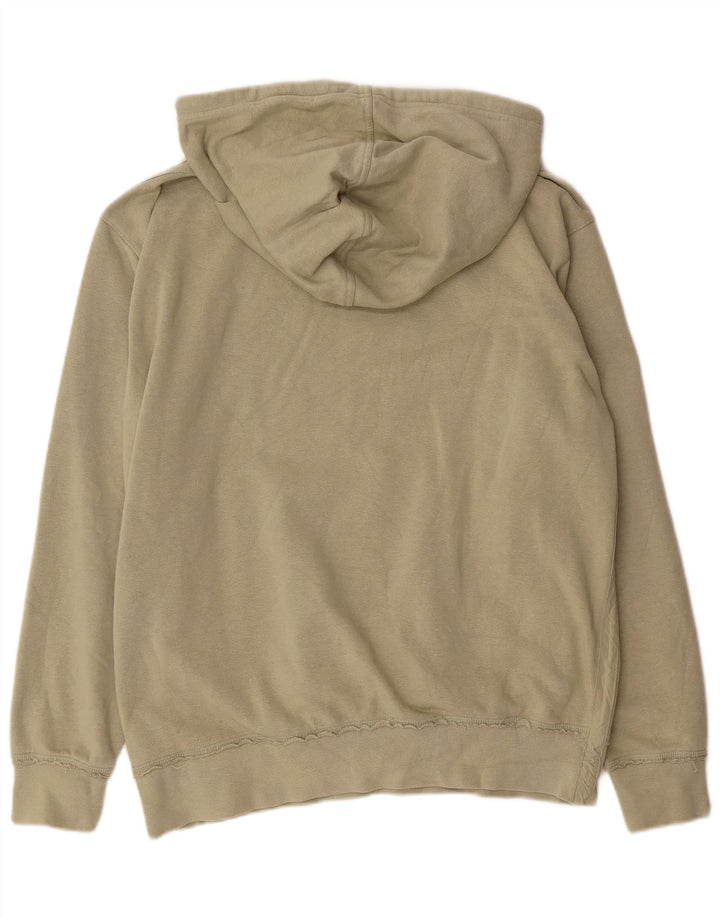 REEBOK Felpa con cappuccio grafica da uomo grande in cotone kaki
