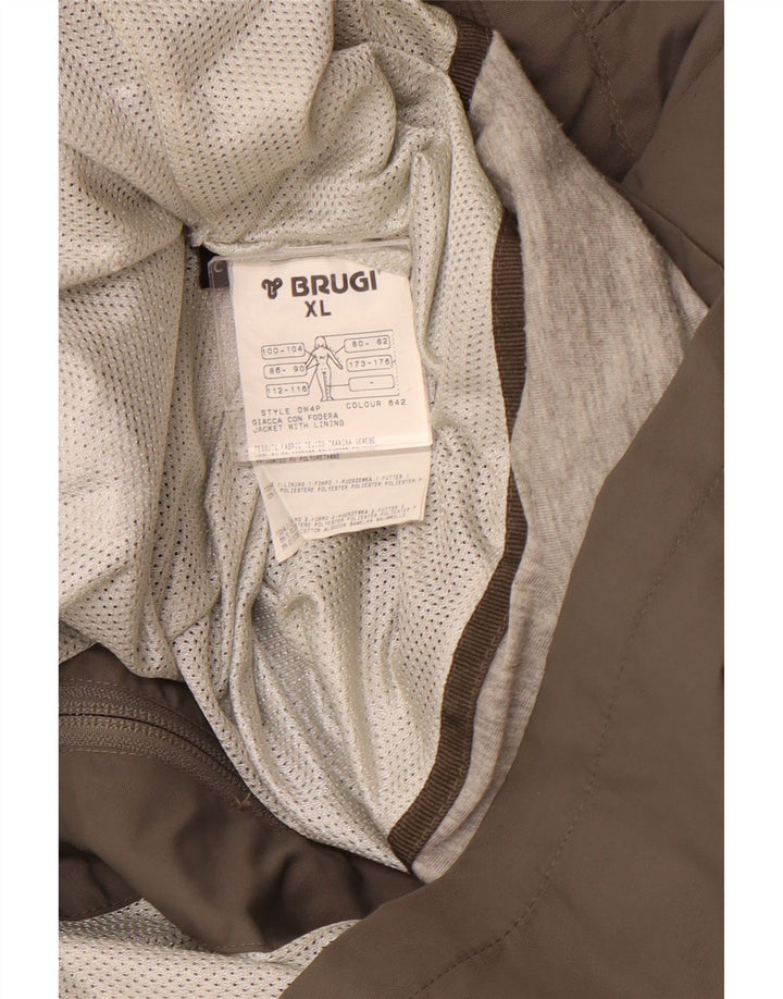 Giacca antipioggia con cappuccio da donna BRUGI UK 18 XL Poliammide grigia