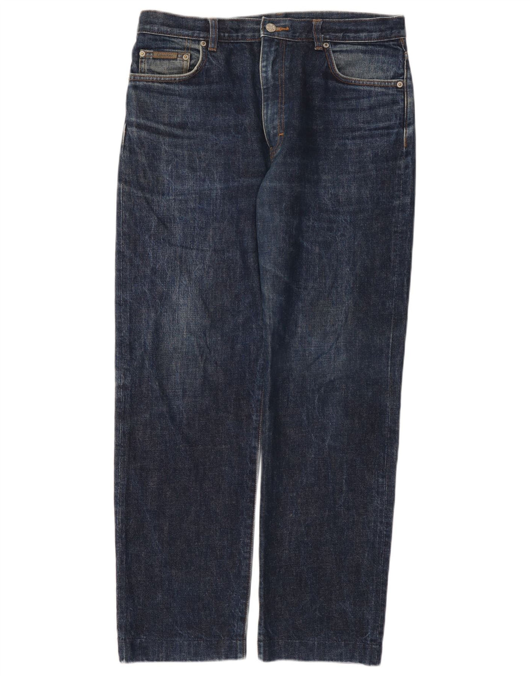 Jeans dritti da uomo Calvin Klein W33 L29 cotone blu