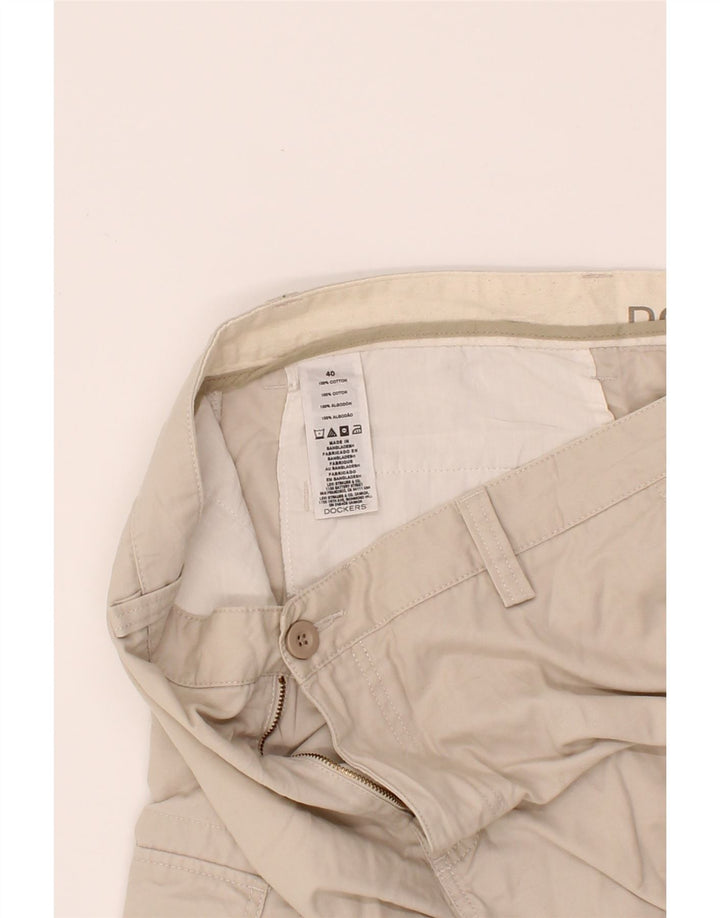 DOCKERS Mens Cargo Shorts W40 XL Beige Cotton Vintage Dockers and Second-Hand Dockers from Messina Hembry 
