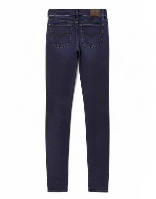Jeans Levi's da donna 710 super skinny W28 L32 cotone blu navy
