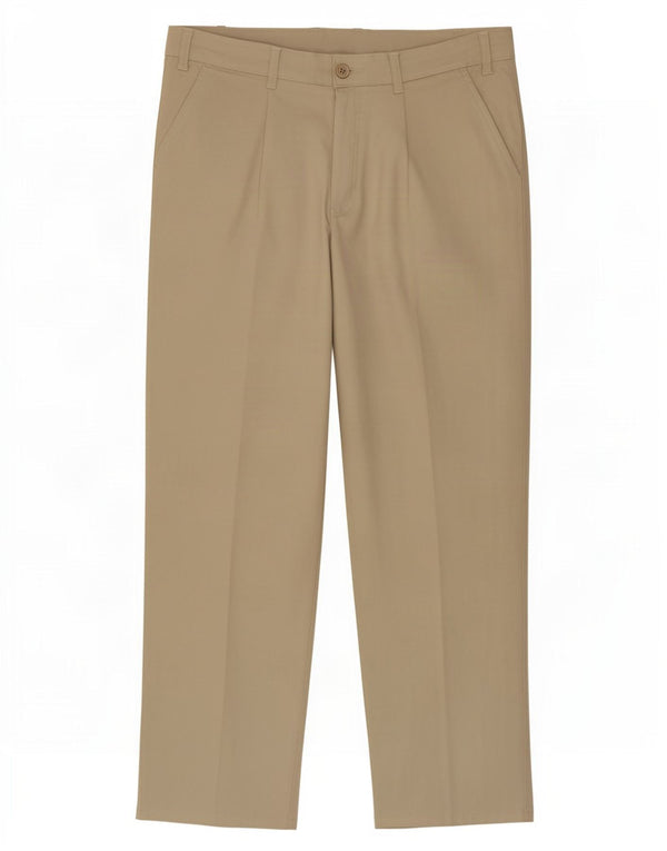 Pantaloni chino dritti da uomo vintage W38 L30 in cotone beige