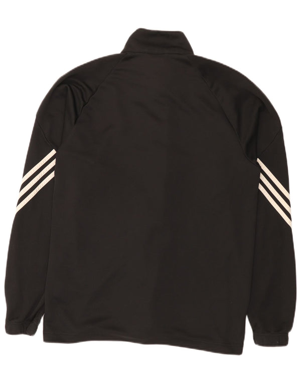 Giacca da allenamento Adidas Climalite da uomo, media, in poliestere nero