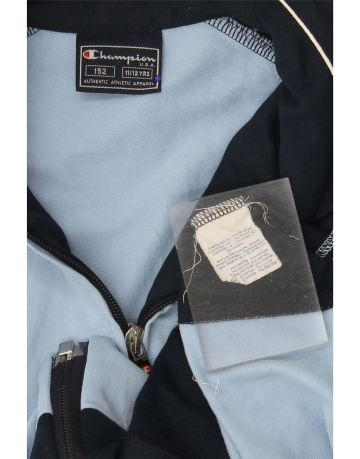 Giacca superiore della tuta da ragazzo CHAMPION 11-12 anni Poliestere color block blu