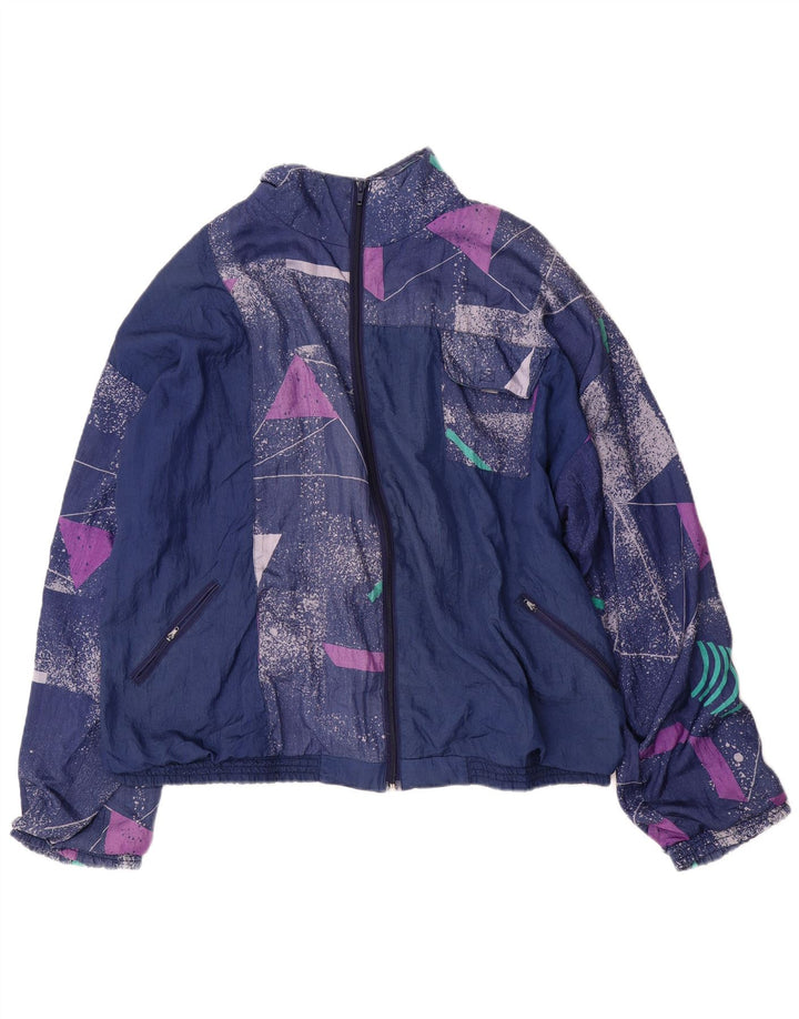 Tuta intera da uomo ORSO POETA XL Blu navy geometrica in poliammide