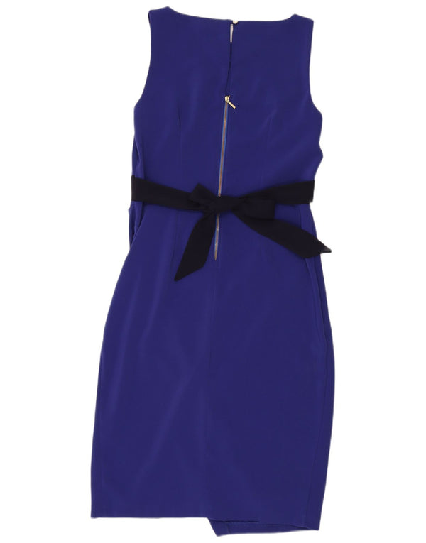 CLOSET Abito aderente senza maniche da donna UK 14 Poliestere blu medio
