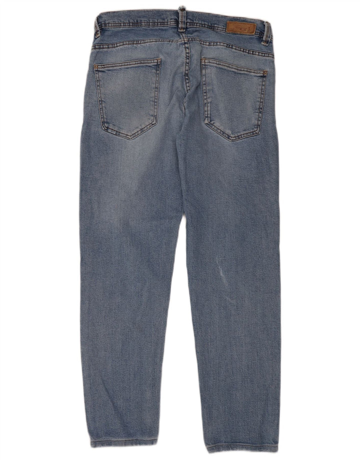Jeans slim da uomo Zara EU 44 Large W34 L30 Blu