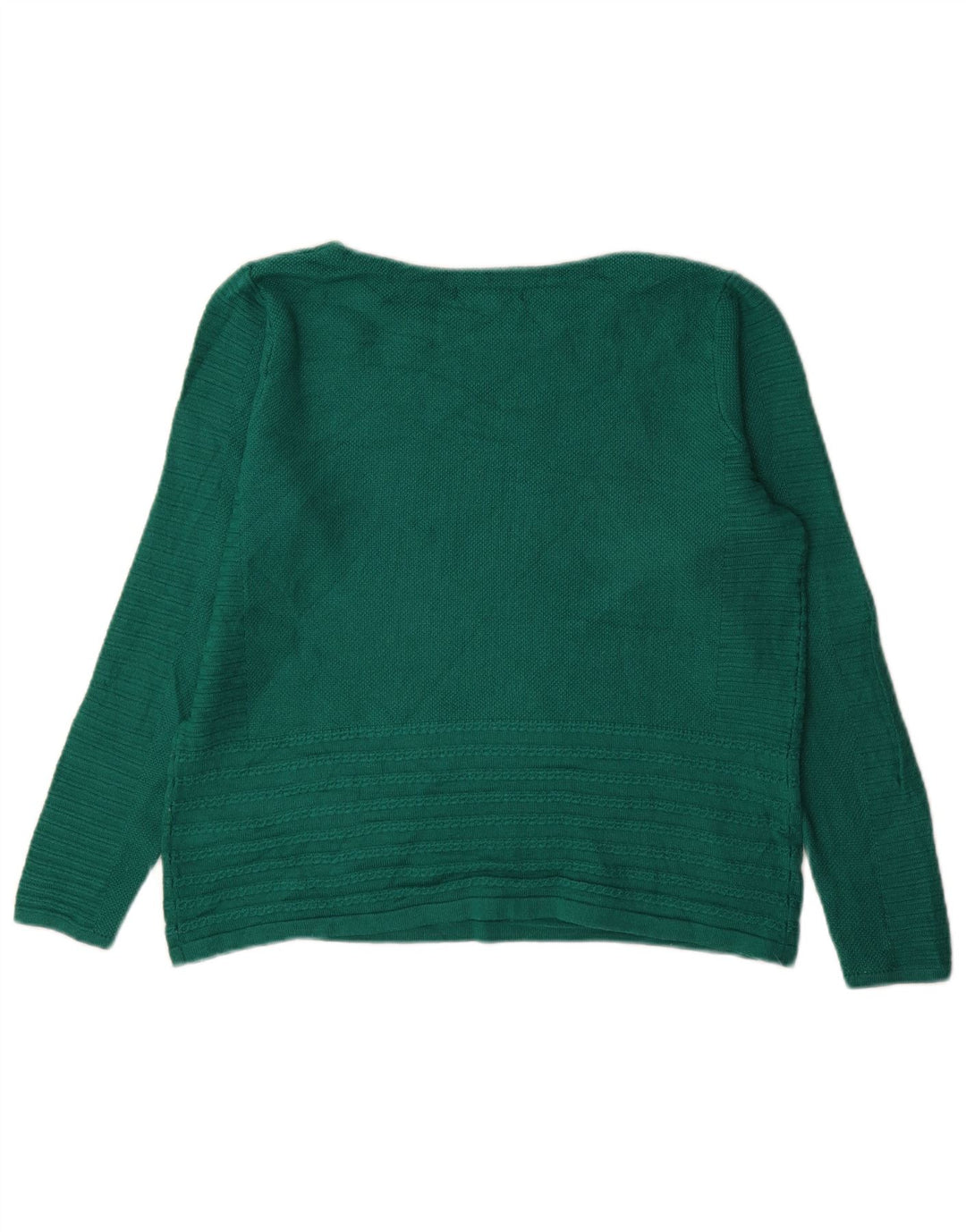 Maglione maglione oversize con scollo a barca da donna di White Stuff UK 10 piccolo verde