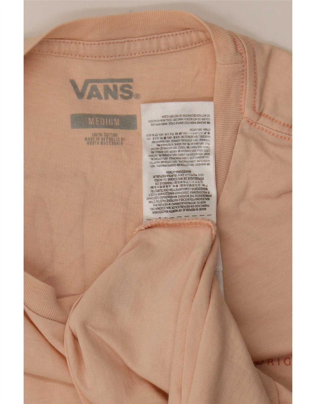 Maglietta grafica da uomo Vans Top in cotone rosa medio