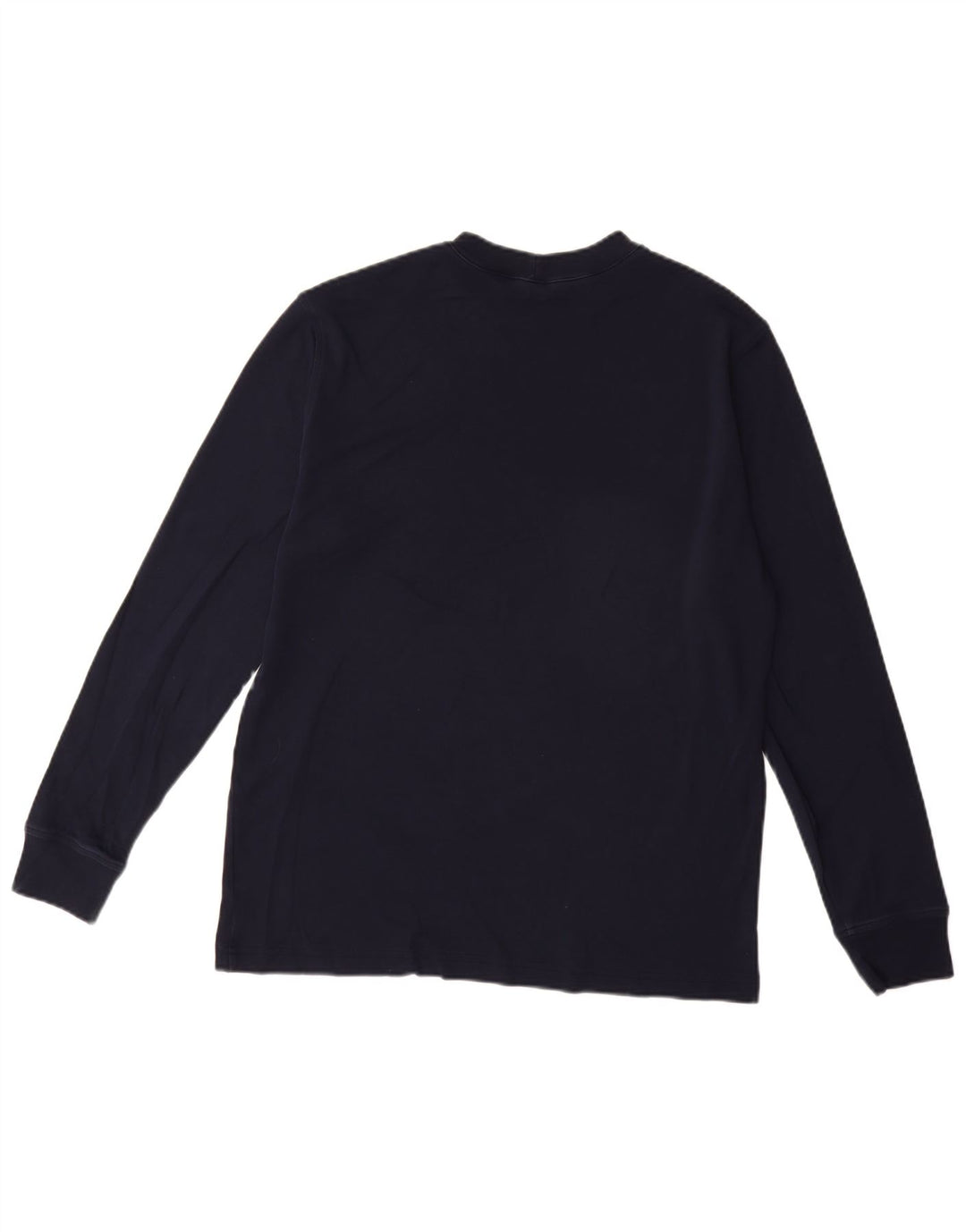 Maglia da uomo a manica lunga Lands End UK 38/40 medio blu navy