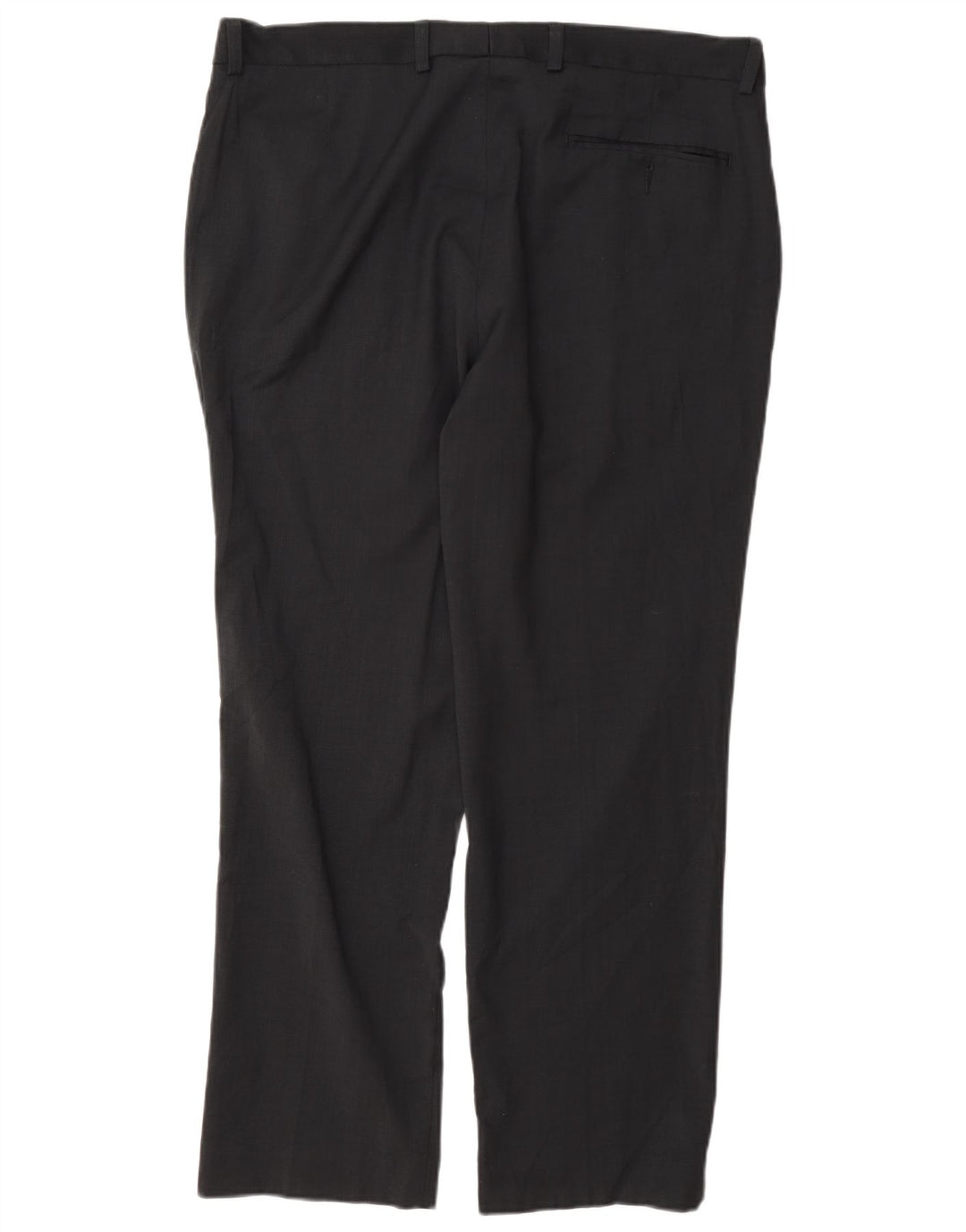 Pantaloni da abito vestibilità regolare da uomo Marks & Spencer W36 L29 lana blu navy