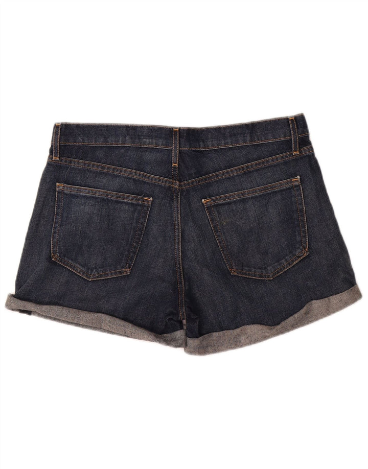 Pantaloncini di jeans da donna Gap UK 12 medi W32 cotone blu