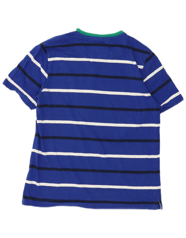 Crew Clothing T-shirt da donna Top UK 14 Cotone a righe grandi blu