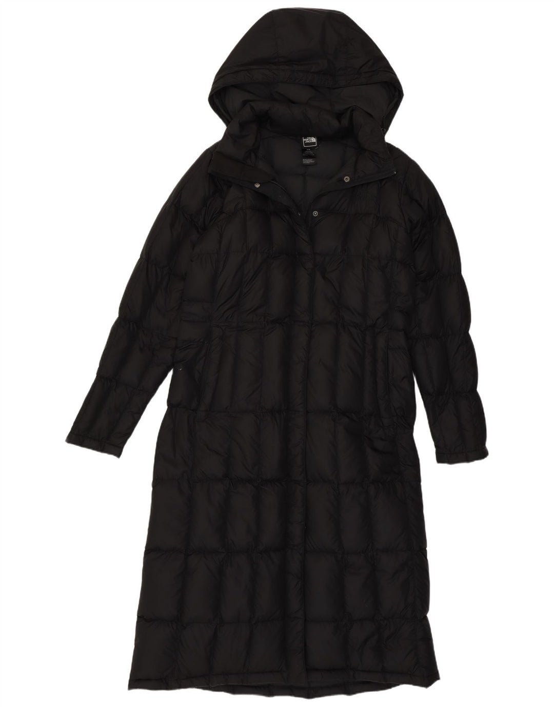 Cappotto imbottito lungo con cappuccio da donna The North Face UK 12 medio nero