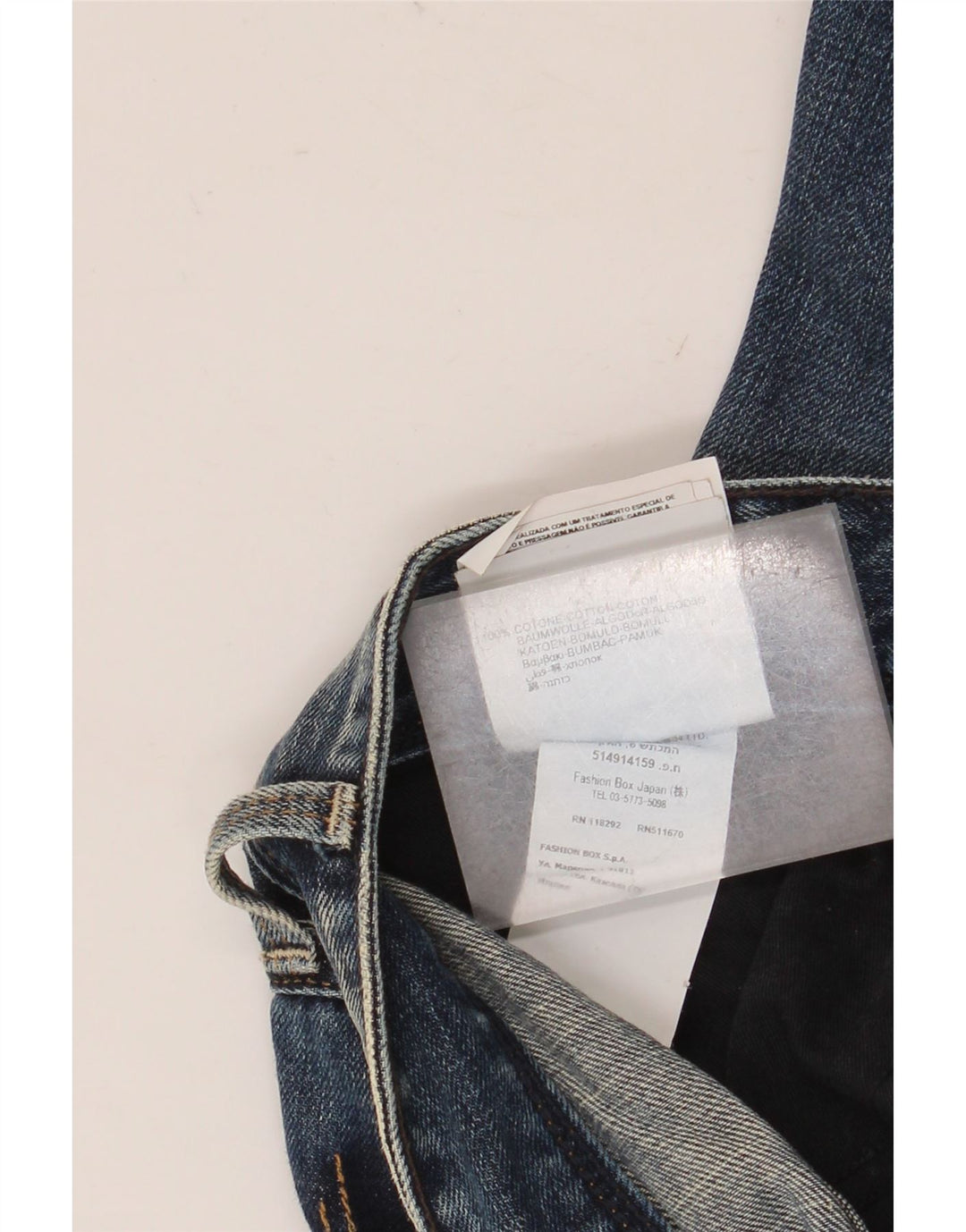 Jeans slim invecchiati da donna Replay W29 L32 cotone blu navy