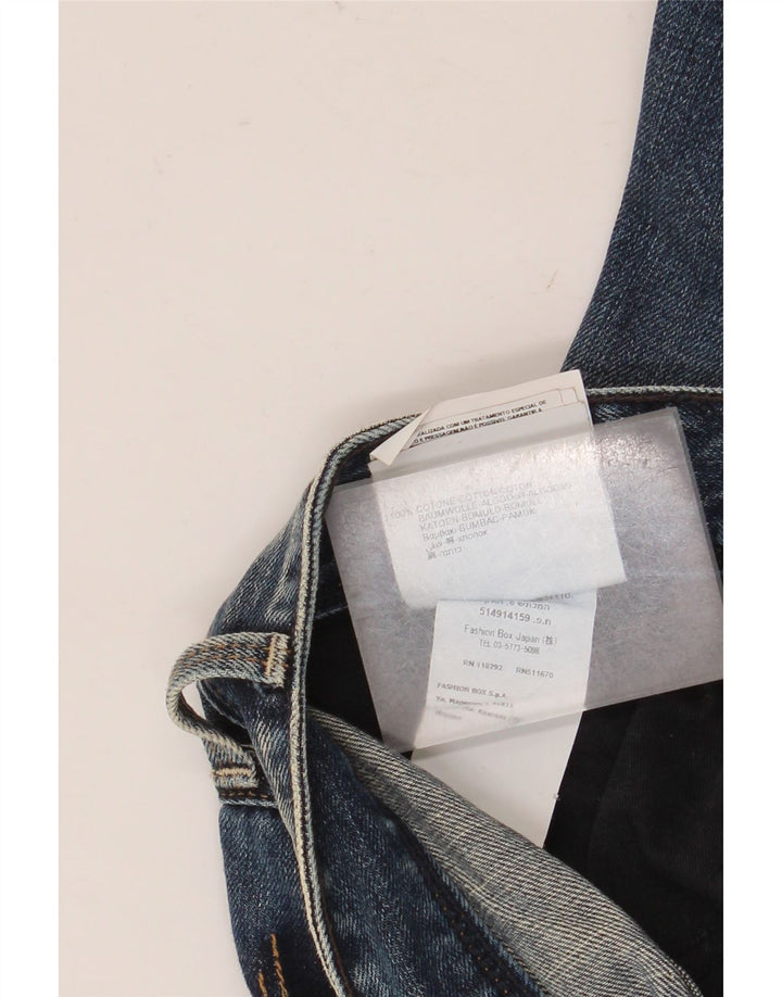 Jeans slim invecchiati da donna Replay W29 L32 cotone blu navy