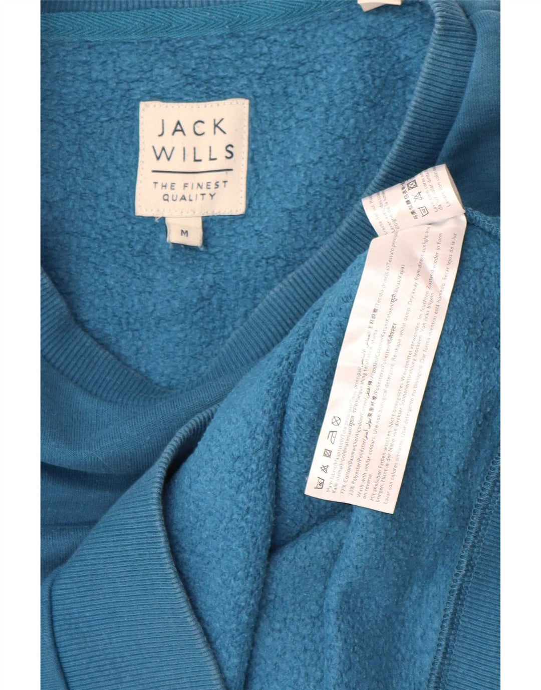 Felpa da uomo Jack Wills in cotone blu medio