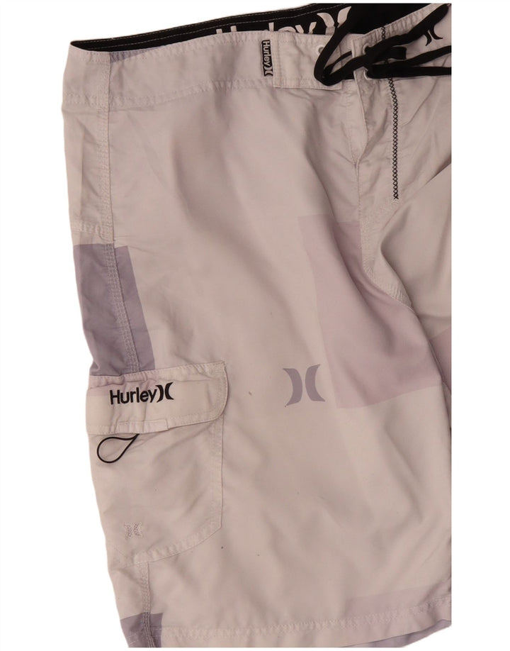 Pantaloncini da bagno grafici da uomo HURLEY XL rosa color block