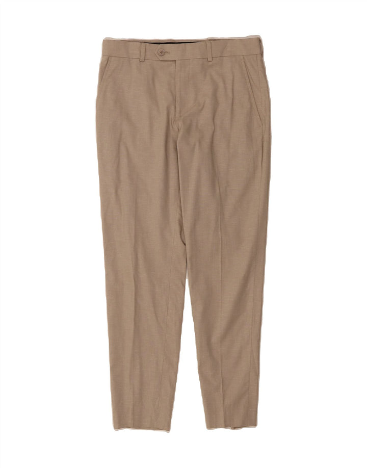 PENGUIN Mens Slim Suit Trousers W30 L29 Grey Cotton Vintage Penguin and Second-Hand Penguin from Messina Hembry 