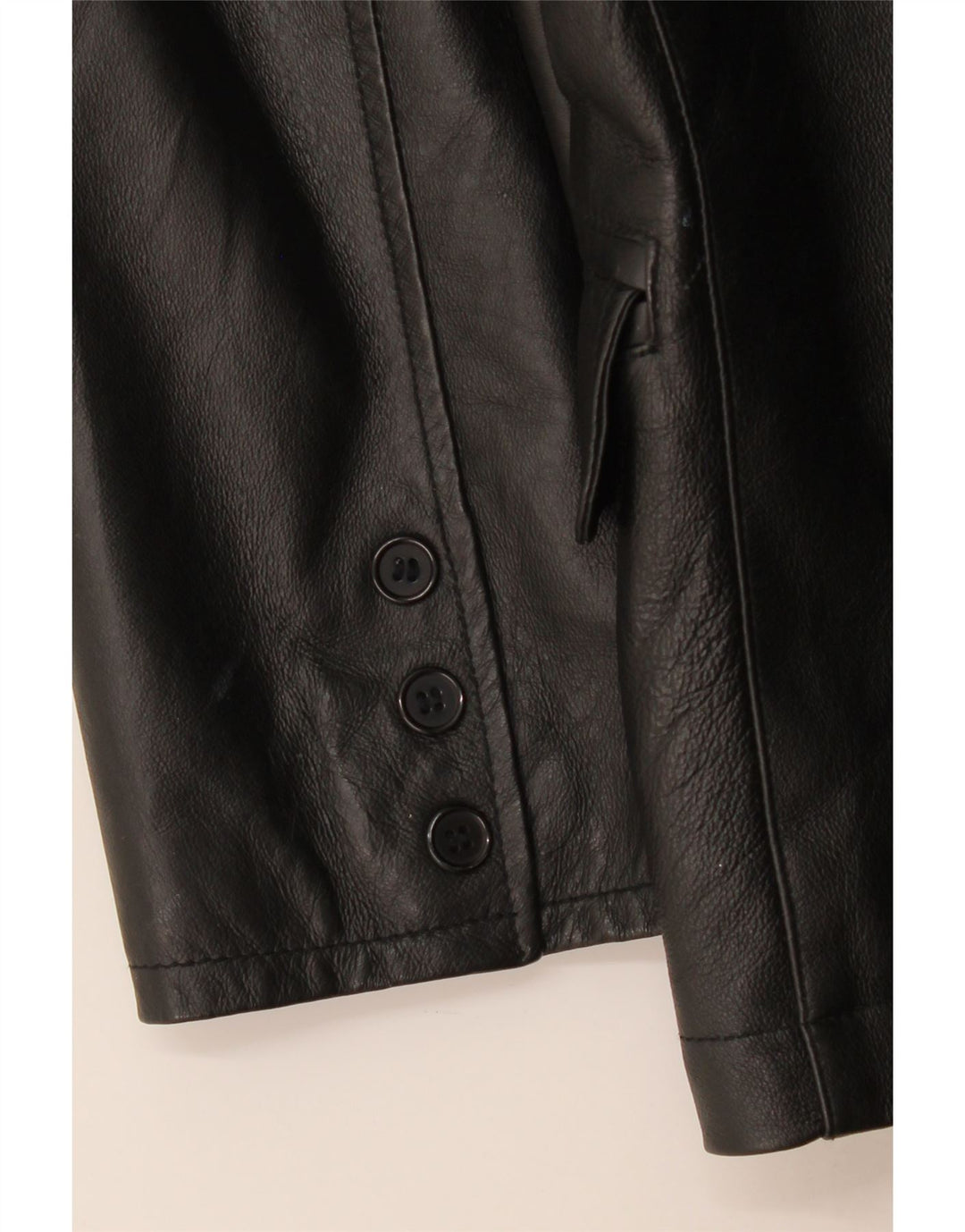 Giacca blazer in pelle da uomo a 3 bottoni Metropolitan IT 48 pelle nera media