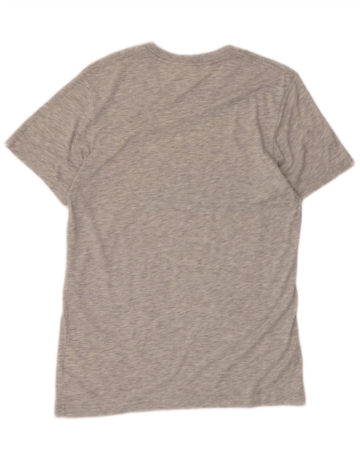 T-shirt grafica da uomo Nike Top in poliestere chiazzato grigio medio
